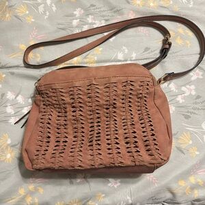 Pink crossbody purse